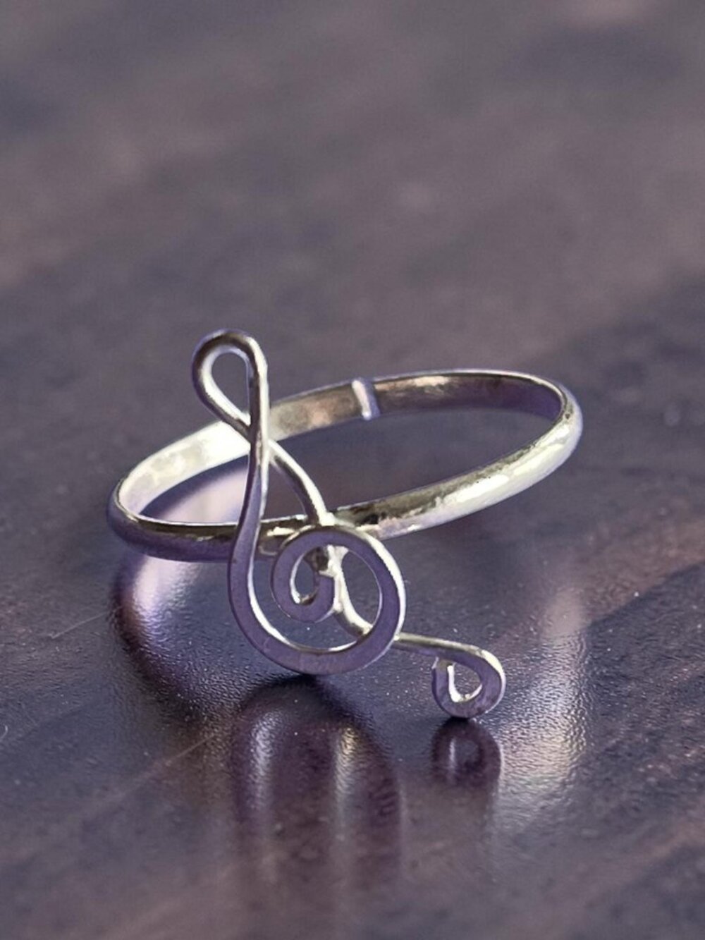 Music Note adjustable Sterling Silver Toe Ring * last one!*